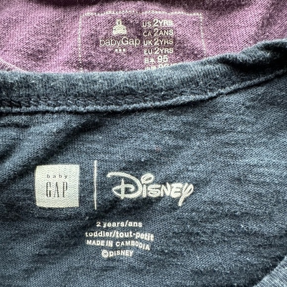 Baby Gap 2T Girls Graphic Long Sleeve  Tee Shirts Bundle - Picture 5 of 5